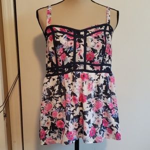 Torrid sz 0 baby doll tank top